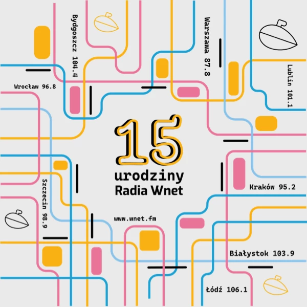 Koszulka biała Radio Wnet 15 urodziny