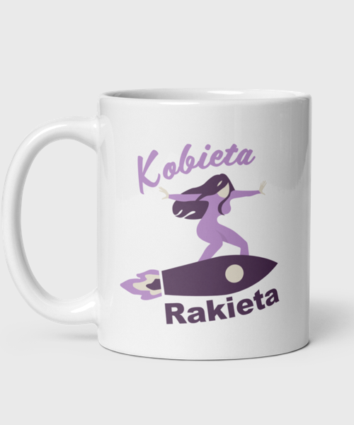 Kubek Kobieta Rakieta (330 ml)