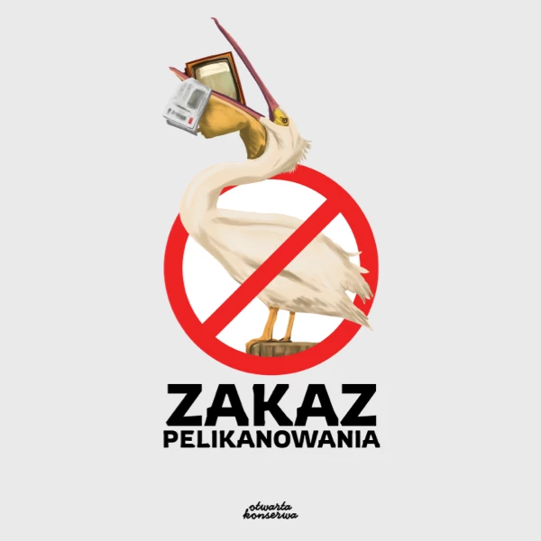 Koszulka biała Zakaz pelikanowania