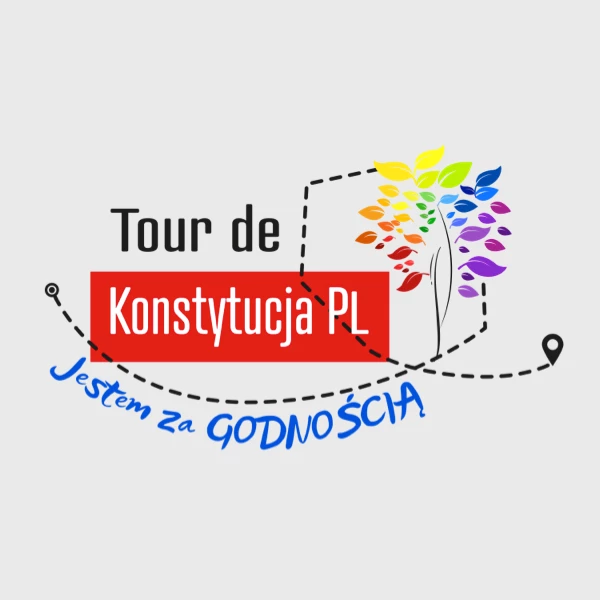 Koszulka biała Tour de Konstytucja Jestem za godnością (nowość!)