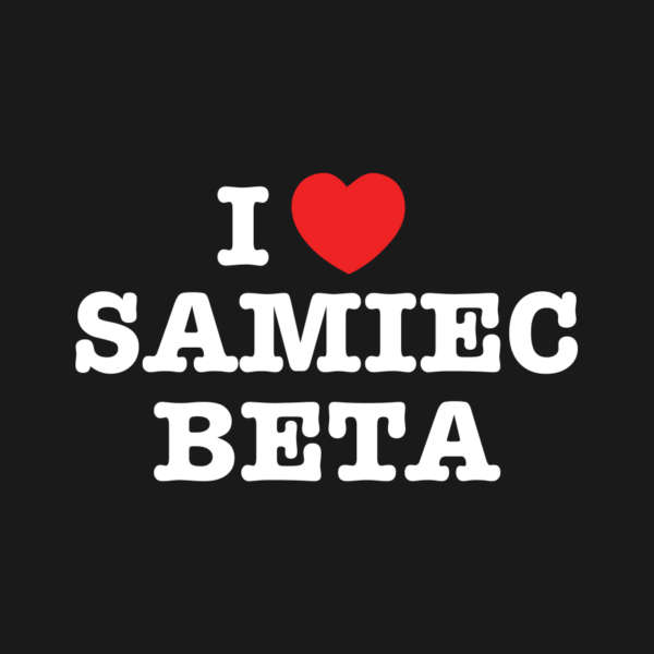 Koszulka czarna I Love Samiec Beta