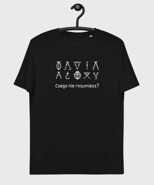 Koszulka czarna Czego nie rozumiesz?