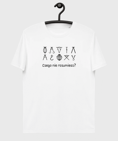 Koszulka biała Czego nie rozumiesz?
