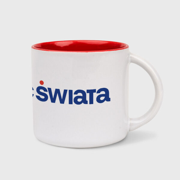 Kubek Koniec Świata (biało-czerwony 400 ml)