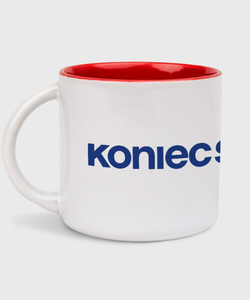 Kubek Koniec Świata (biało-czerwony 400 ml)