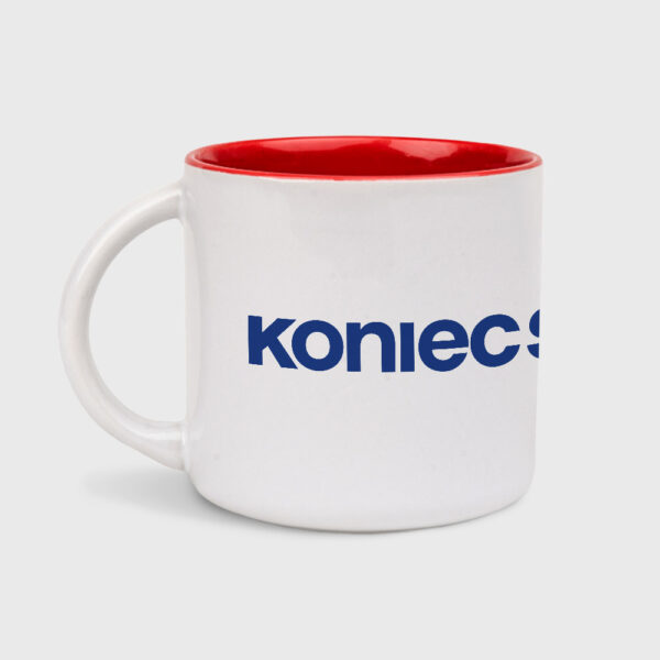 Kubek Koniec Świata (biało-czerwony 400 ml)