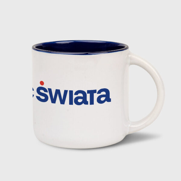 Kubek Koniec Świata (biało-niebieski 400 ml)