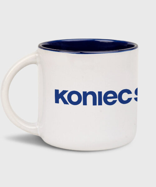 Kubek Koniec Świata (biało-niebieski 400 ml)