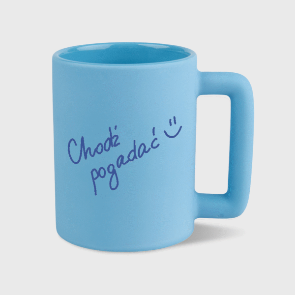 Kubek Chodź pogadać niebieski (400ml)