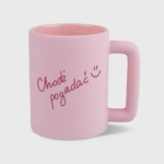 Kubek Chodź pogadać różowy (400ml)