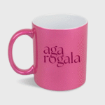 Kubek Ładuję baterie perłowy fuksja (330 ml)