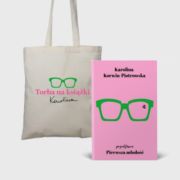 ZESTAW: Torba na książki + Książka Pierwsza młodość (z podpisem Autorki)
