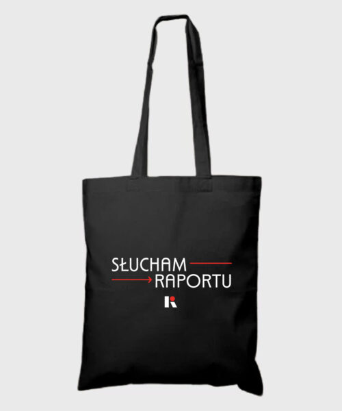 Torba czarna Słucham Raportu