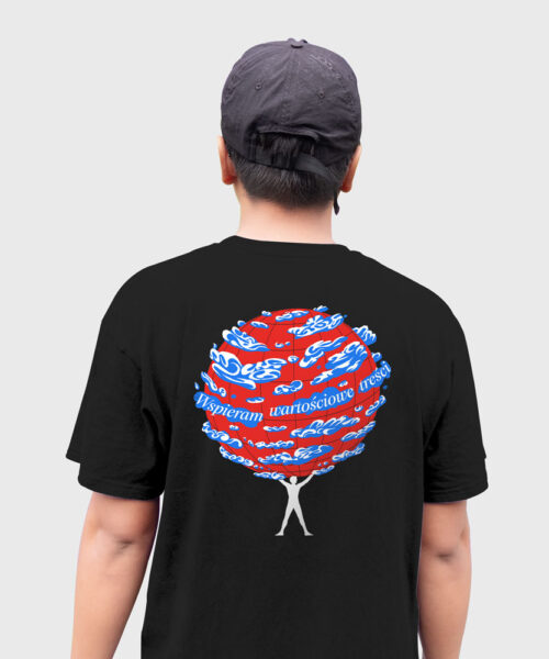 Koszulka czarna - Raport o stanie świata 3 - nadruk dwustronny