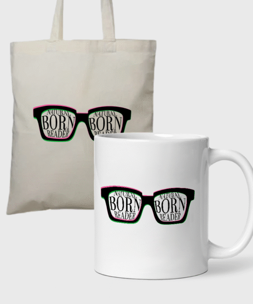ZESTAW: Natural Born Reader 2 Kubek + Torba