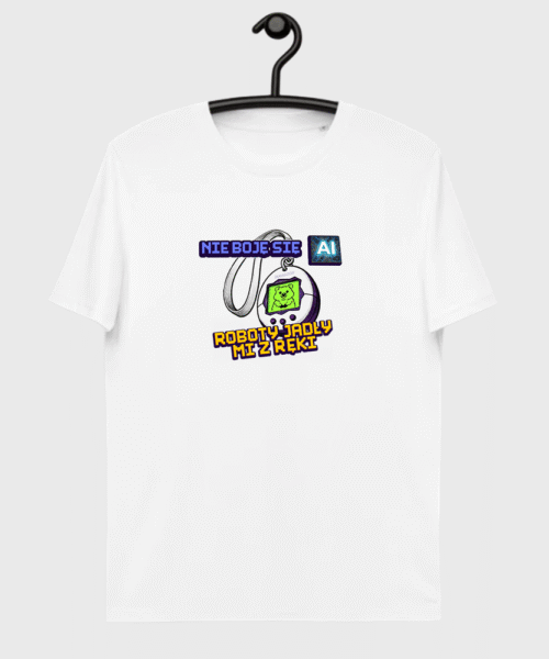 Koszulka biała Nie boję się AI
