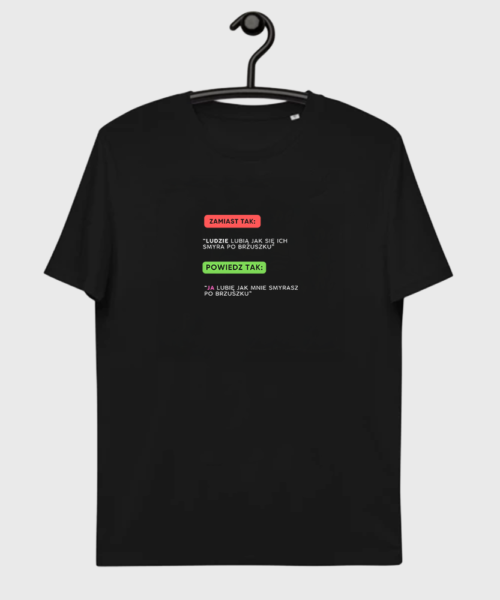 Koszulka czarna Zamiast tak, powiedz tak
