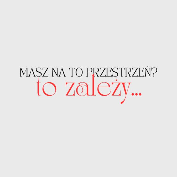Koszulka biała Masz na to przestrzeń?