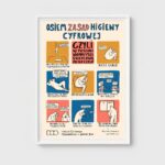 Plakat “Osiem zasad higieny cyfrowej” B1(676 x 980 mm) - Plakat wysyłany bez ramy