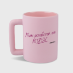 Kubek Mam przestrzeń na miłość różowy (400ml)