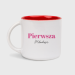 Kubek MAKE Stara Baba GREAT AGAIN 2 (biało-czerwony 400 ml)