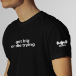 Koszulka czarna damska get big or die trying
