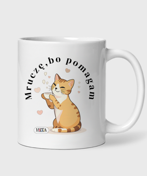 Kubek Mruczę, bo pomagam (330 ml)